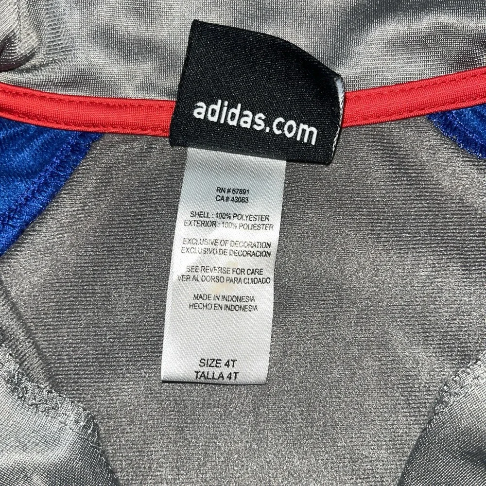 Texas Rangers MLB Adidas Full Zip Gray Jacket‎ Boys/Girls 4T